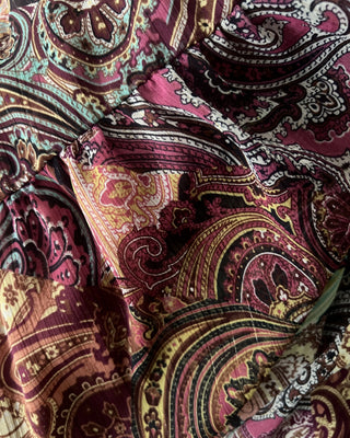 VESTIDO MAXI CUT OUT ESTAMPADO PAISLEY