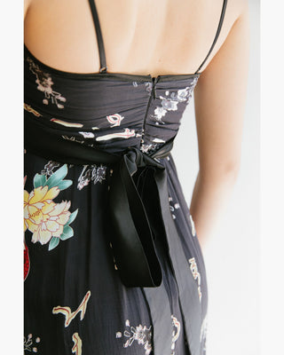 VESTIDO MAXI MEZCLA SEDA RAYÓN
