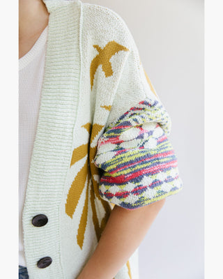 CARDIGAN ESTAMPADO PALMERAS