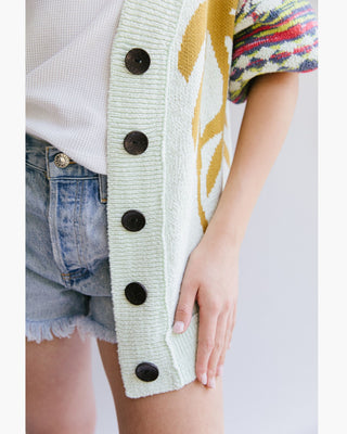 CARDIGAN ESTAMPADO PALMERAS