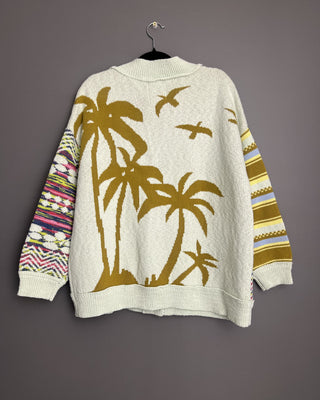 CARDIGAN ESTAMPADO PALMERAS