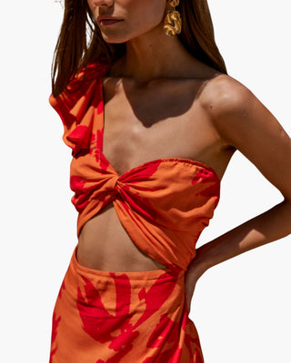 VESTIDO LARGO ESTAMPADO FLORES