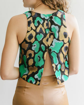 TOP HALTER ESTAMPADO CROP