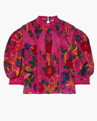 BLUSA ESTAMPADA FUCSIA