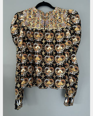 BLUSA ALISHA EMBELLISHED BORDADO APLICACIONES
