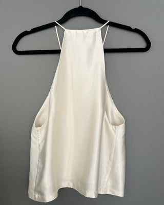 TOP HALTER SATINADA