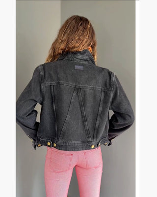 CHAQUETA DENIM BOTONES DORADOS