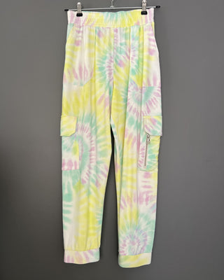 SET POLERON PANTALON CARGO TIE DYE