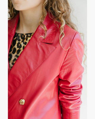 BLAZER 100% CUERO BOTONES DORADOS