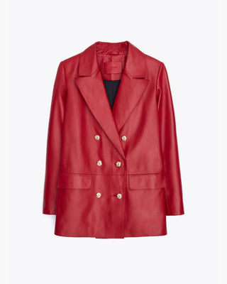 BLAZER 100% CUERO BOTONES DORADOS