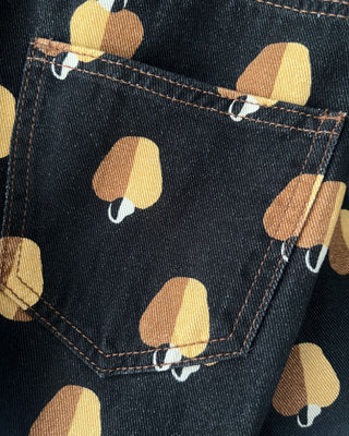 JEANS ESTAMPADO TIRO ALTO