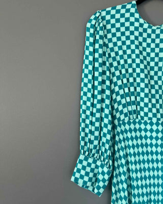 VESTIDO ROMBOS VERDE