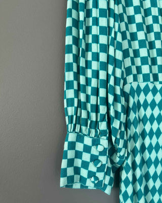 VESTIDO ROMBOS VERDE