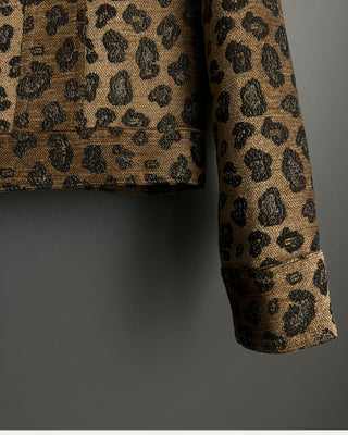 CHAQUETA JACQUARD ANIMAL PRINT LUREX