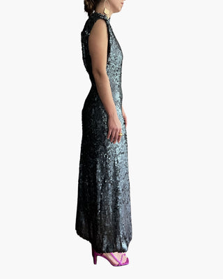 VESTIDO LARGO LENTEJUELAS